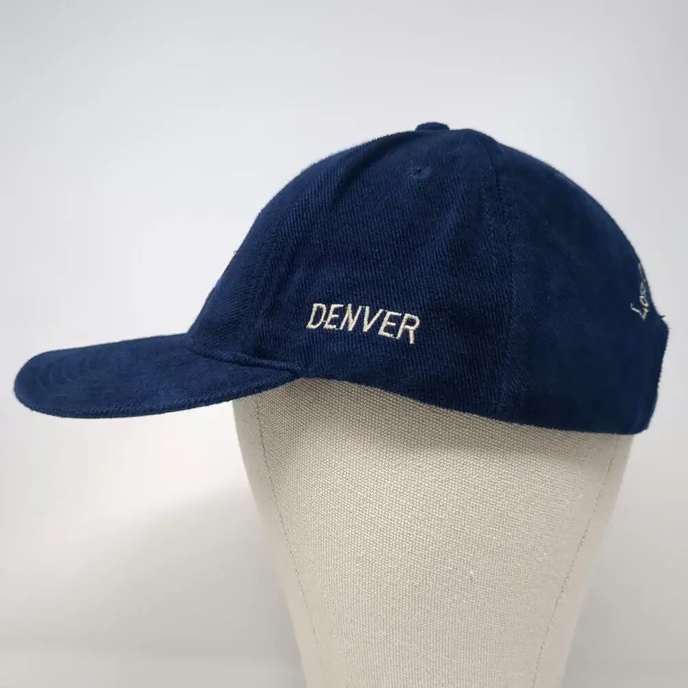 Hard Rock Cafe Denver Blue Baseball Cap One Size Love All Serve All Hat Cotton